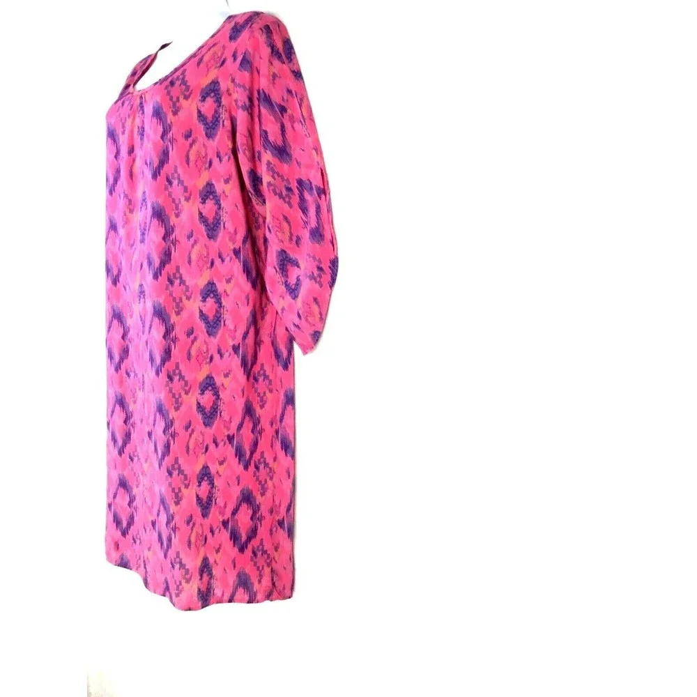 Fresh Produce Dress Size XS-Small Aztec Print Pink Rayon Open Sleeves #22494 - Picture 5 of 8